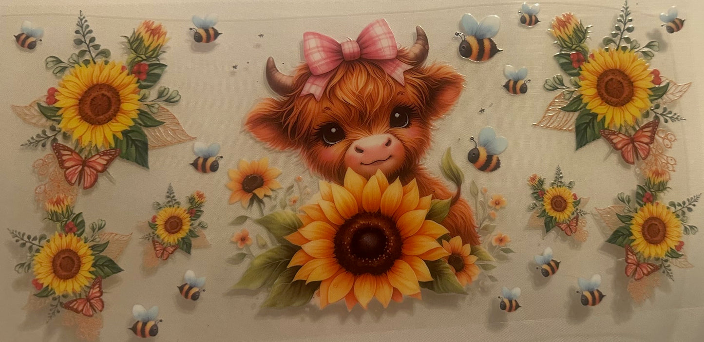 Sunflower Cow Wrap