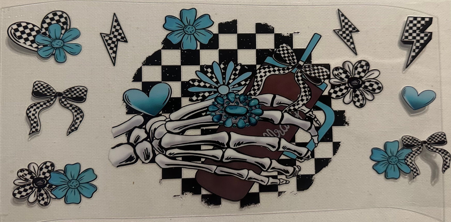 Checkers and Skully Hand Wrap
