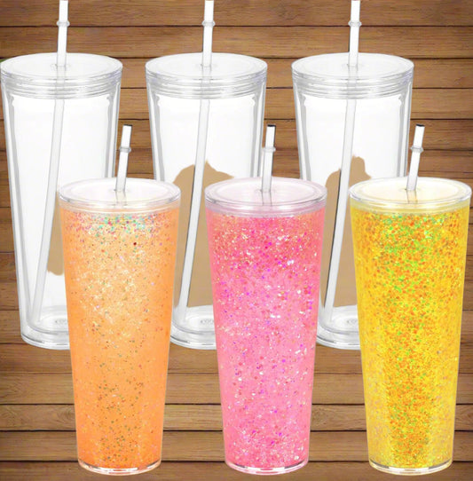 24oz Acrylic Snow globe Tumbler