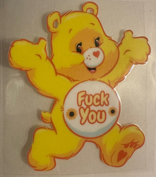 Swear Bear Decal #2