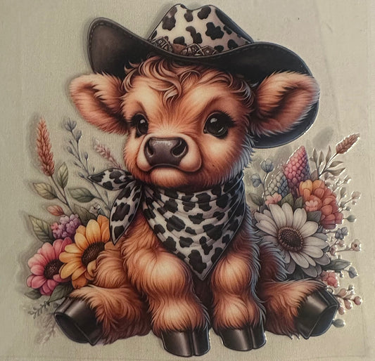Cheetah Cow Decal