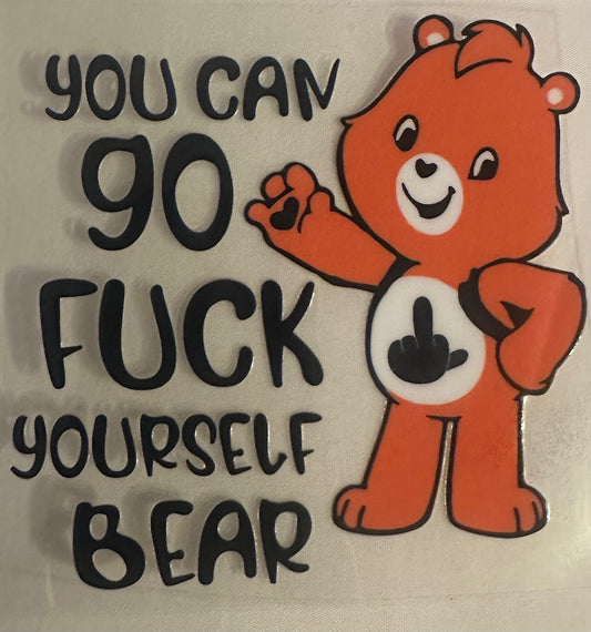 F Yourself Bear Decal