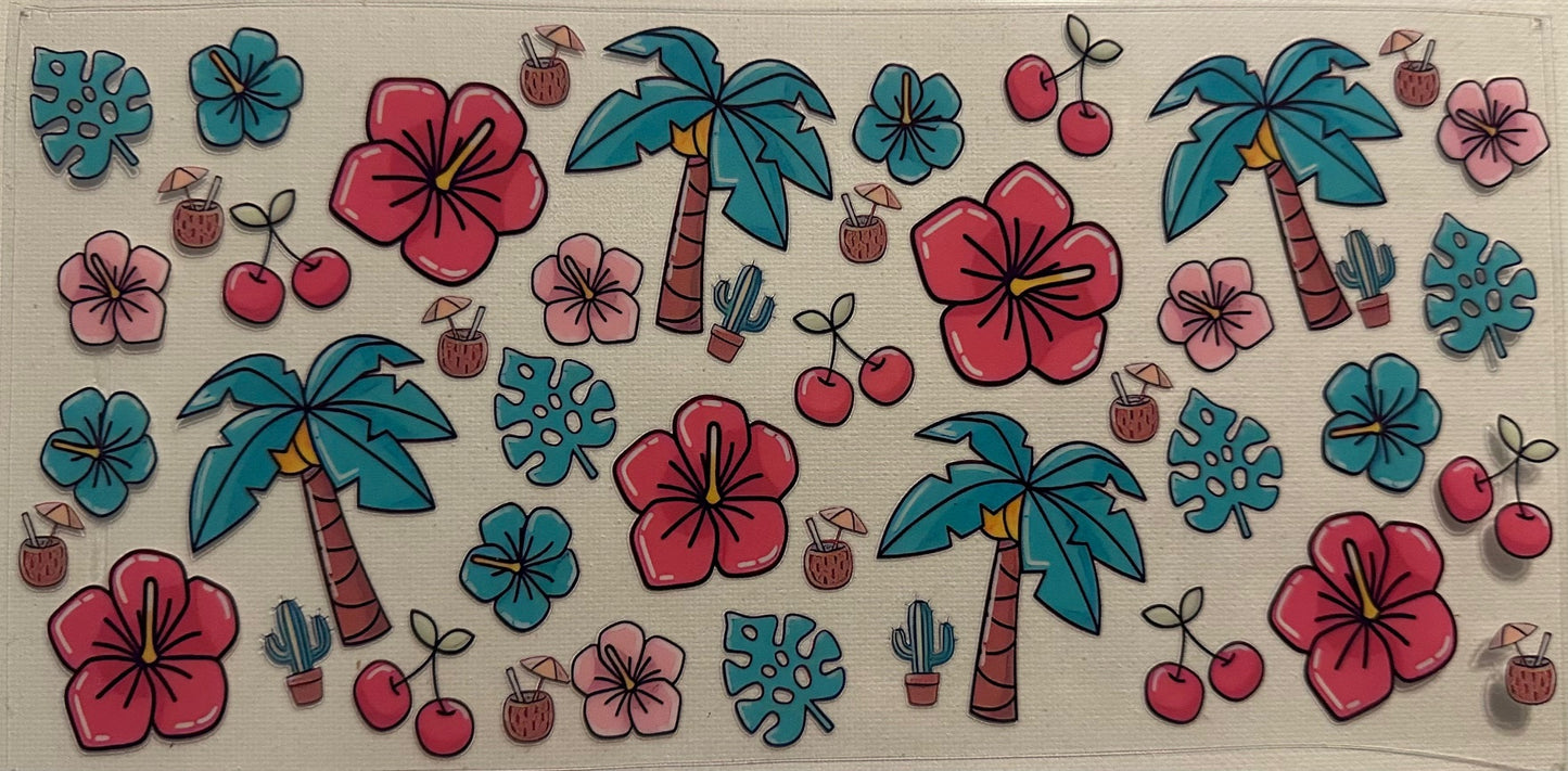 Palm Tree Flower Wrap
