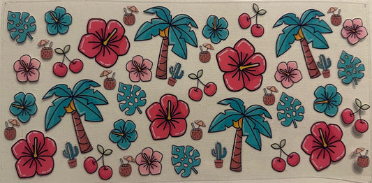 Palm Tree Flower Wrap