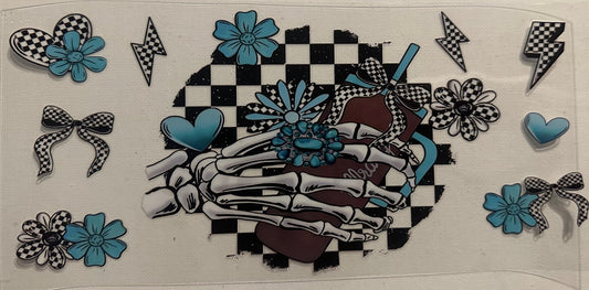 Checkers and Skully Hand Wrap