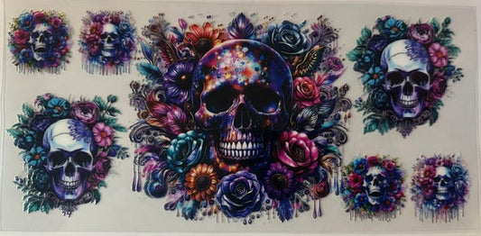 Flower Skull Wrap